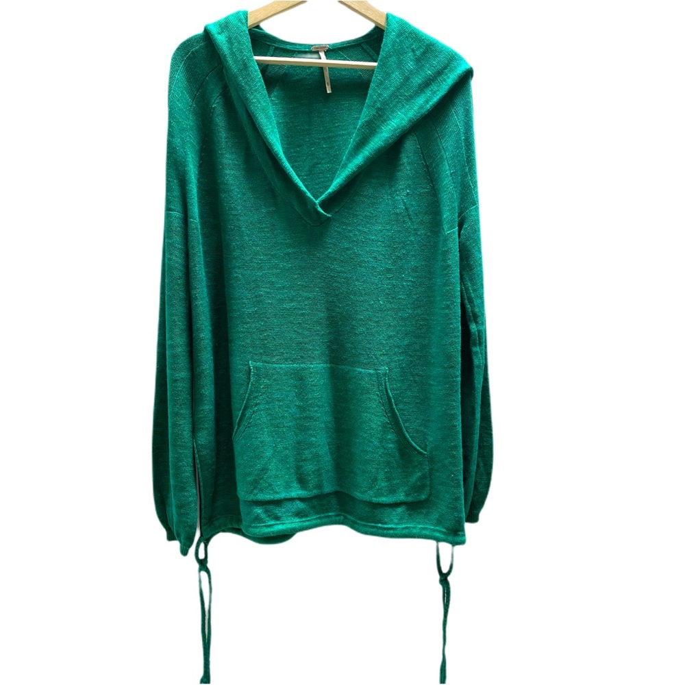 Free People Oversized Optimistic Hoodie in Kelly Green | XS